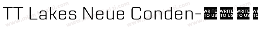 TT Lakes Neue Conden字体转换